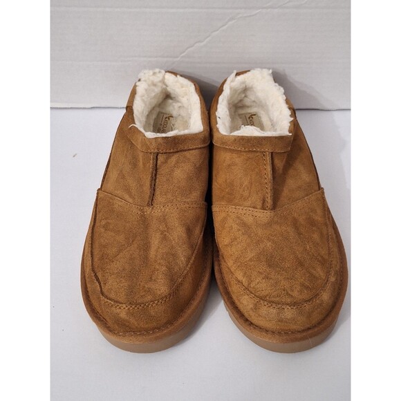 Kollaburra by UGG Graisen Tan Suede Shearling Sheepskin Slippers Men\'s Size 10 main image 9